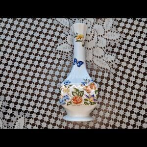 Vintage Aynsley Cottage Garden Bone China Vase